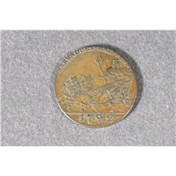 BARBADOS - 1792 1/2 d.