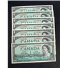 Image 1 : BANK OF CANADA 1954 $1.00, Lot of 29 Banknotes, Modified, BC-37b-I, GUnc