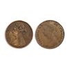Image 2 : GREAT BRITAIN 1876-1880. KM# 764. A Lot of 2 Half Pennies. Very Fine