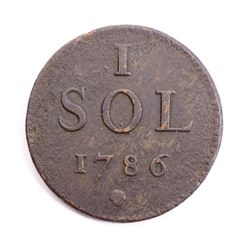 LUXEMBOURG KM# 11 Sol Copper 13.0 gms. Very Fine