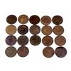 Image 1 : CANADA 1895-1896 Victoria Large Cents. A Lot of 19 Pieces in Fine