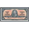 Image 1 : BANK OF CANADA 1937 $2.00 Banknote, BC-22c, Serial # L/R 3249357, EF+