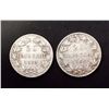Image 1 : ITALIAN STATES 1865-1866 PAPAL STATES KM# 1360a A Lot of 2- 20 Baiochhi Extra Fine