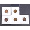 Image 1 : CANADA 1953-1981. A Lot of 5 Error Cents VF-UNC