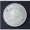 Image 1 : ITALIAN STATES 1866XXIR PAPAL STATES KM# 1377.3 Lira Silver 5.0 gms. Extra Fine