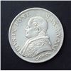 Image 2 : ITALIAN STATES 1866XXIR PAPAL STATES KM# 1377.3 Lira Silver 5.0 gms. Extra Fine