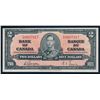 Image 1 : BANK OF CANADA 1937 $2.00 Banknote, BC-22b, Serial # X/B 0667917, EF