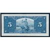Image 2 : BANK OF CANADA 1937 $5.00 Banknote, BC-23c. Serial # C/S 4352550, VF++