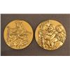 Image 1 : FRANCE 2 Modern Religious Medals of Mary and the Child Jesus. FDC