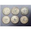 Image 2 : TURKEY AH-1223 A Lot of 6 Large Silver Coins Fine-Very Fine