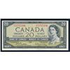 Image 1 : BANK OF CANADA 1954 $20.00, BC-41b, Beattie-Razminsky, Modified BABN. Graded: CH UNC