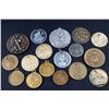 Image 1 : FRANCE Lot of Five Small Medalets, early 3rd Republic PLUS 12 Misc. medals,