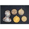 Image 2 : FRANCE Lot of Four Medalets, one Copper Cut-out, Mid 19th Cent.