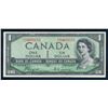 Image 1 : BANK OF CANADA 1954 $1.00 Devil's Face, BC-29a, Coyne-Towers, Graded: EF