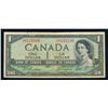 Image 1 : BANK OF CANADA 1954 $1.00 Devil's Face, BC-29b, Beattie-Coyne, Graded: Fine