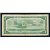 Image 2 : BANK OF CANADA 1954 $1.00 Devil's Face, BC-29b, Beattie-Coyne, Graded: Fine