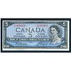 Image 1 : BANK OF CANADA 1954 $5.00, BC-39a-i, Beattie-Coyne, Modified CBN. Graded: EF