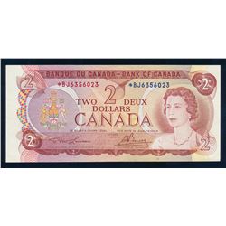 BANK OF CANADA 1974 $2.00, BC-47aA, Lawson-Bouey, Graded: VF