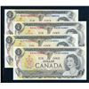 Image 1 : BANK OF CANADA 1973 $1.00 (4x), BC-46b, Crow-Bouey, Graded: UNC