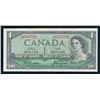 Image 1 : BANK OF CANADA 1954 $1.00, BC-37a-i, Beattie-Coyne, Modified BABN. Graded: EF