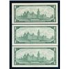 Image 2 : BANK OF CANADA 1967 $1.00, BC-45a, Beattie-Razminsky, Lot of Three and graded: UNC