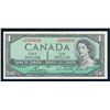 Image 1 : BANK OF CANADA 1954 $1.00, BC-37c, Bouey-Razminsky, Modified BABN. Graded: VF+