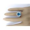 Image 5 : 7.20 CTW Natural Zircon 18K Solid White Gold Diamond Ring