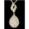 Image 1 : Beautiful Tear Drop 1.00ct Diamond Pendant