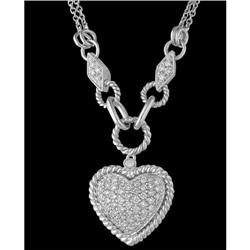 14KW Gold Diamond Heart Necklace