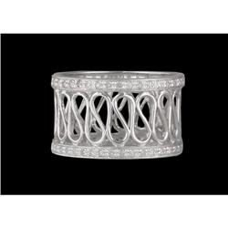 14KW Gold Open Work Diamond Band