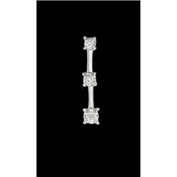 10KW Gold Diamond Stick Pendant