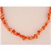 Image 1 : One Strand Red Sea Bamboo Coral Necklace