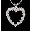 Image 1 : 14KW Gold Sweet Heat Diamond Pendant