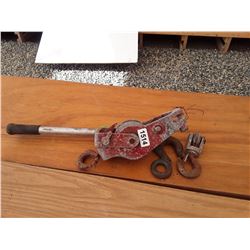 1514___1 -- wire rope come-a-long (red)