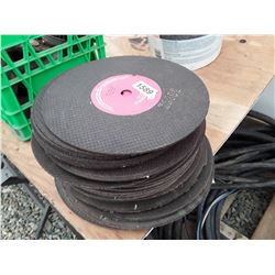1589___1 -- Chop saw steel cutting blades (stack)