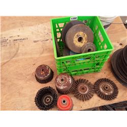 1590___1 -- Wire wheel misc. brushes (green crate)