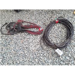 1727___2 -- Black 50' +/- with 1 Dual Outlet & 1 Four Outlet