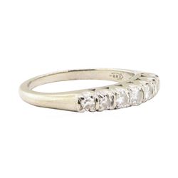 0.38 ctw Diamond Designer (M)ountain Motif Ring - 14KT White Gold