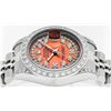 Image 7 : Rolex Ladies Stainless Steel Quickset Orange String Diamond Lugs Datejust Wristw