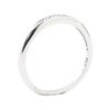 Image 4 : 0.08 ctw Diamond Vintage Straight-Line Band - Platinum