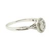 Image 1 : 0.50 ctw Oval Cluster Diamond Ring - Platinaire