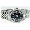 Image 5 : Rolex Mens Stainless Steel Black String Diamond 36MM Datejust Wristwatch