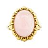 Image 2 : 9.00 ctw Rose Quartz Ring - 18KT Yellow Gold