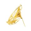 Image 2 : 0.06 ctw Diamond and Mother of Pearl Boat Enhancer/Pin - 14KT Yellow Gold