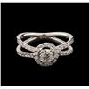 Image 1 : 1.05 ctw Diamond Ring - 14KT White Gold