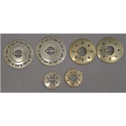 PLAINS INDIAN GERMAN SILVER CONCHOS