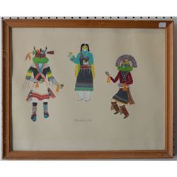 PUEBLO INDIAN PAINTING (TSADIASI )