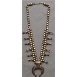 NAVAJO INDIAN SQUASH BLOSSOM NECKLACE