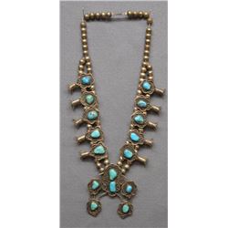 NAVAJO INDIAN SQUASH NECKLACE