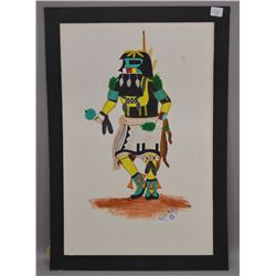 HOPI INDIAN PAINTING ( GILBERT A TYMA)